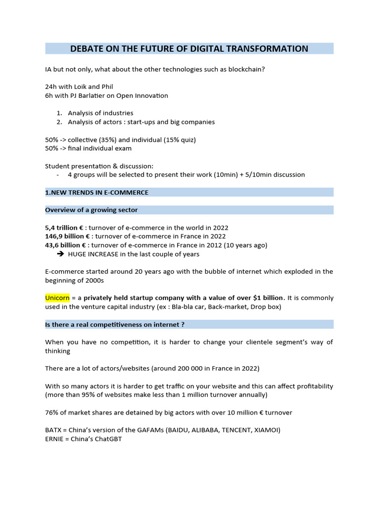 Future Trends in Digital Transformation | PDF | Angel Investor ...