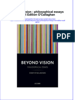 Download textbook Beyond Vision Philosophical Essays First Edition Ocallaghan ebook all chapter pdf 