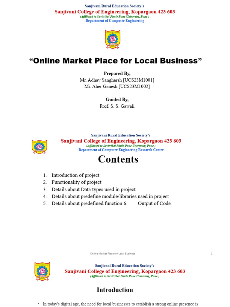 Local Business Online Marketplace Guide | PDF | Software | Information ...