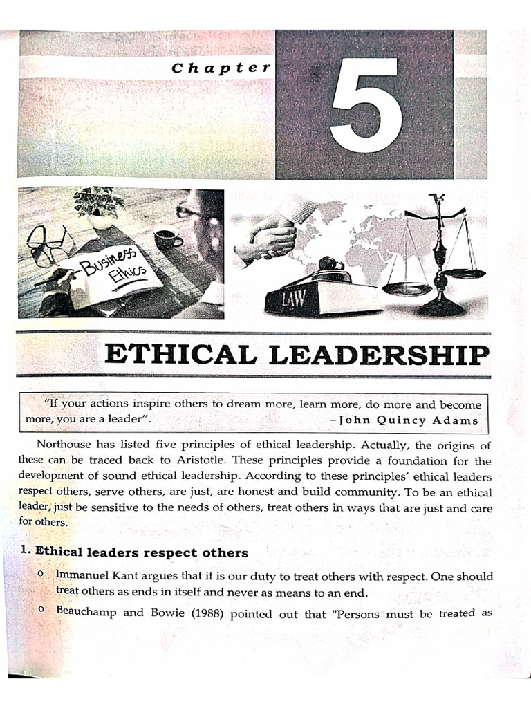 What Is Ethical Leadership Pdf