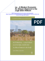 Download textbook Botswana A Modern Economic History An African Diamond In The Rough Ellen Hillbom ebook all chapter pdf 