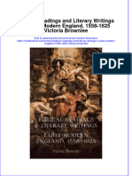 Textbook Biblical Readings and Literary Writings in Early Modern England 1558 1625 Victoria Brownlee Ebook All Chapter PDF