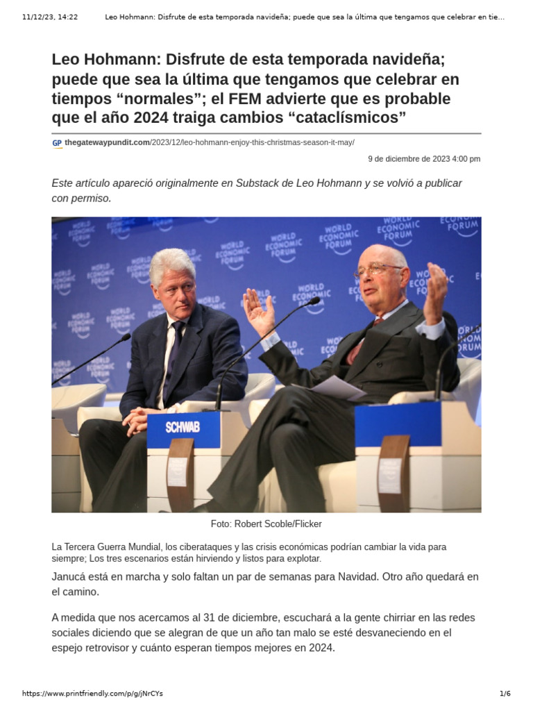 Este Artículo Apareció Originalmente en Substack de Leo Hohmann y Se ...