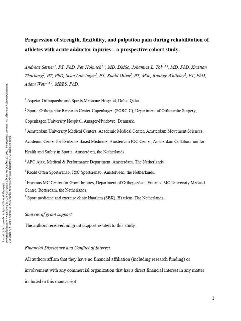 Assessment of Flexibility of Adductor | PDF | Physical Therapy ...