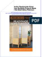 Full Chapter Black Decker Readymade Home Furniture Easy Building Projects Made From Off The Shelf Items Peterson PDF