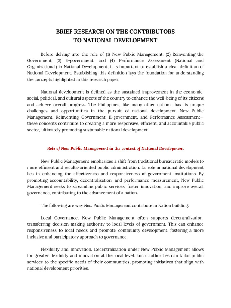 WHAT IS RESEARCH AND NATIONAL DEVELOPMENT intelligence overview