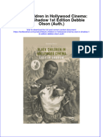 Textbook Black Children in Hollywood Cinema Cast in Shadow 1St Edition Debbie Olson Auth Ebook All Chapter PDF