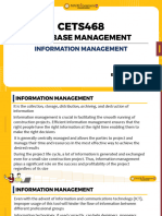 TOPIC 4 - INFORMATION MANAGEMENT AND APPROACH