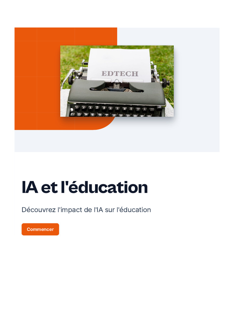 Impact de l'IA sur l'éducation | PDF | Intelligence artificielle ...