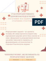 Стан репродуктивного здоров'я молоді в Україні