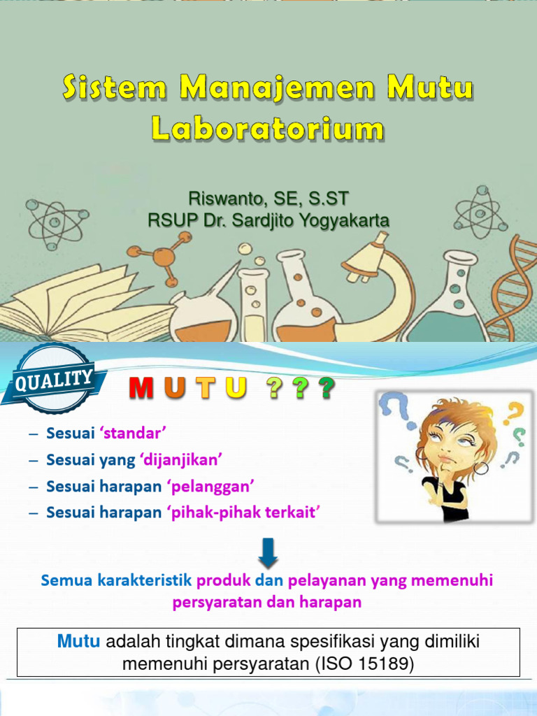 Manajemen Mutu Laboratorium | PDF | Bisnis | Teknologi & Rekayasa