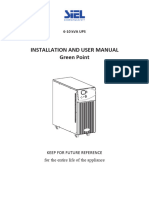 IV394E REV02 Installation and User Manual Green Point T 6-10kVA (ENG)
