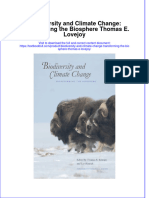Textbook Biodiversity and Climate Change Transforming The Biosphere Thomas E Lovejoy Ebook All Chapter PDF