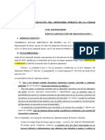 Impugnacion u Objecion a Desestimacion Proceso Penal Valeriana