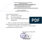 Surat usulan terkait perbaikan atau pengembangan aplikasi