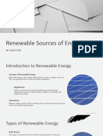 Renewable Sources of Energy