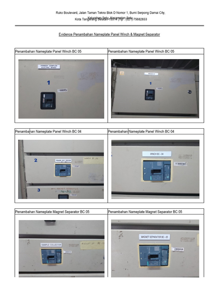 Industrial Equipment Nameplate Updates | PDF | Technology & Engineering