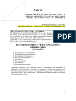 Aula VI - 2026 - Pagamento em Consignação e Outros