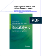 Download pdf Biocatalysis Enzymatic Basics And Applications Qayyum Husain ebook full chapter 