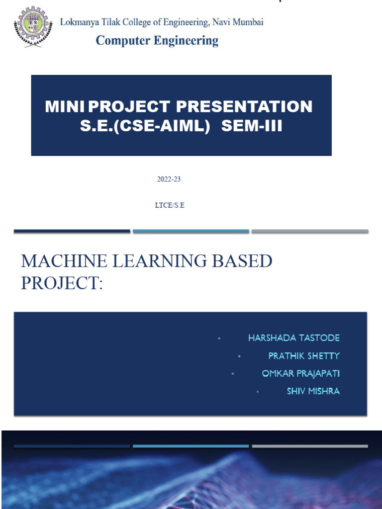 MACHINE LEARNING BASED PROJECT (16) lppp89078 | PDF | Machine Learning ...
