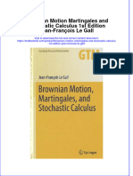 Download textbook Brownian Motion Martingales And Stochastic Calculus 1St Edition Jean Francois Le Gall ebook all chapter pdf 