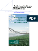 Textbook Building A Resilient and Sustainable Agriculture in Sub Saharan Africa Abebe Shimeles Ebook All Chapter PDF