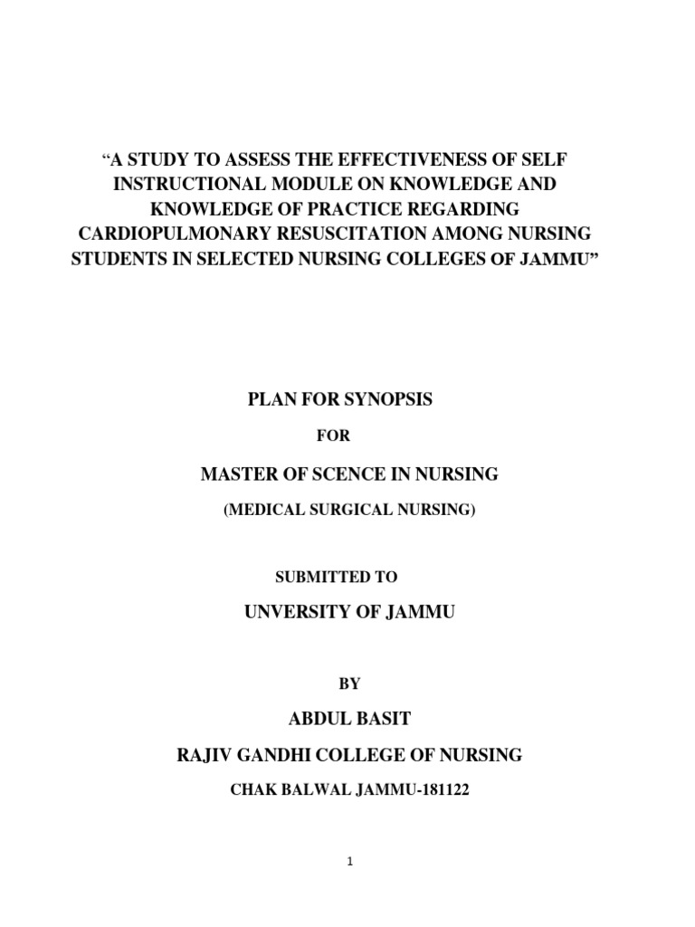 CPR Knowledge Enhancement for Nursing Students | PDF | Cardiopulmonary ...