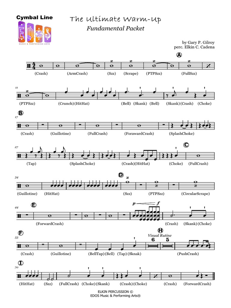The - Ultimate - Warm-Up Drumline-Cymbal - Line by Elkin Camilo Cadena ...