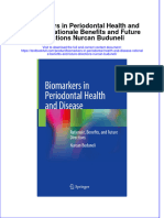 PDF Biomarkers in Periodontal Health and Disease Rationale Benefits and Future Directions Nurcan Buduneli Ebook Full Chapter