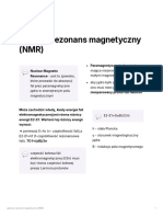 Jądrowy Rezonans Magnetyczny (NMR) Notatka