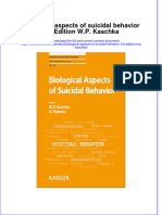 Textbook Biological Aspects of Suicidal Behavior 1St Edition W P Kaschka Ebook All Chapter PDF