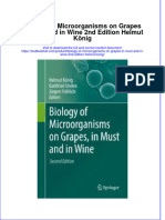 Textbook Biology of Microorganisms On Grapes in Must and in Wine 2Nd Edition Helmut Konig Ebook All Chapter PDF