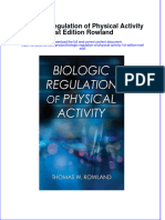 Textbook Biologic Regulation of Physical Activity 1St Edition Rowland Ebook All Chapter PDF