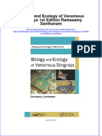 Textbook Biology and Ecology of Venomous Stingrays 1St Edition Ramasamy Santhanam Ebook All Chapter PDF