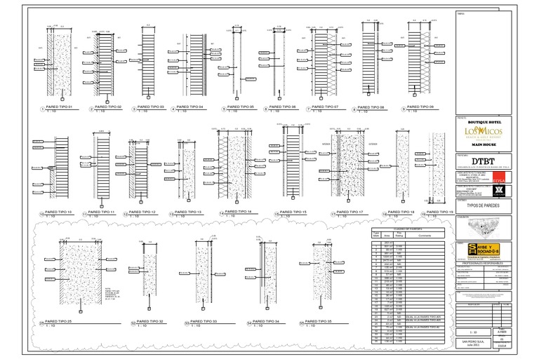 Architectural Wall Types and Plans | PDF