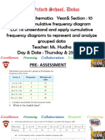 3.5.2 Cumulative Frequency Diagrams