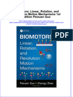 Textbook Biomotors Linear Rotation and Revolution Motion Mechanisms 1St Edition Peixuan Guo Ebook All Chapter PDF