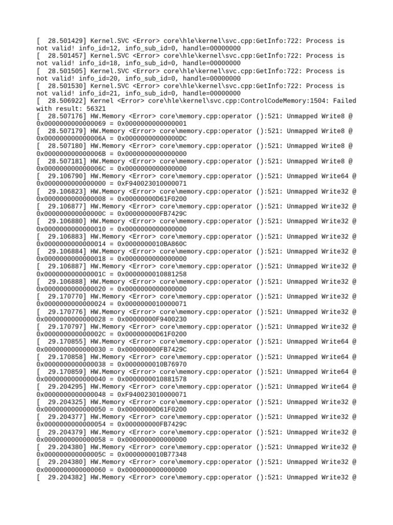Kernel Memory Error Log Analysis | PDF | Computing | Software