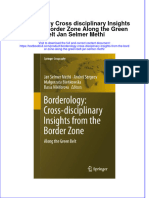 Download textbook Borderology Cross Disciplinary Insights From The Border Zone Along The Green Belt Jan Selmer Methi ebook all chapter pdf 