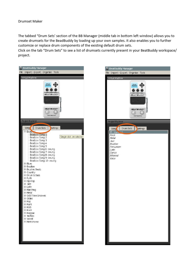 BeatBuddy Drum Maker Software Manual v1 PDF Drum Kit Computing