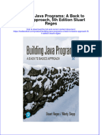 Download pdf Building Java Programs A Back To Basics Approach 5Th Edition Stuart Reges ebook full chapter 