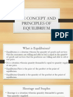 Concept and Principles of Equilibrium