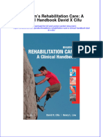 Download textbook Braddoms Rehabilitation Care A Clinical Handbook David X Cifu ebook all chapter pdf 