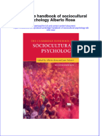 Textbook Cambridge Handbook of Sociocultural Psychology Alberto Rosa Ebook All Chapter PDF