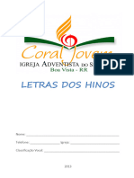 Coral Jovem de Boa Vista - Letras Dos Hinos