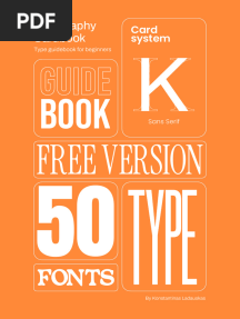 Typography Cardbook Free Version