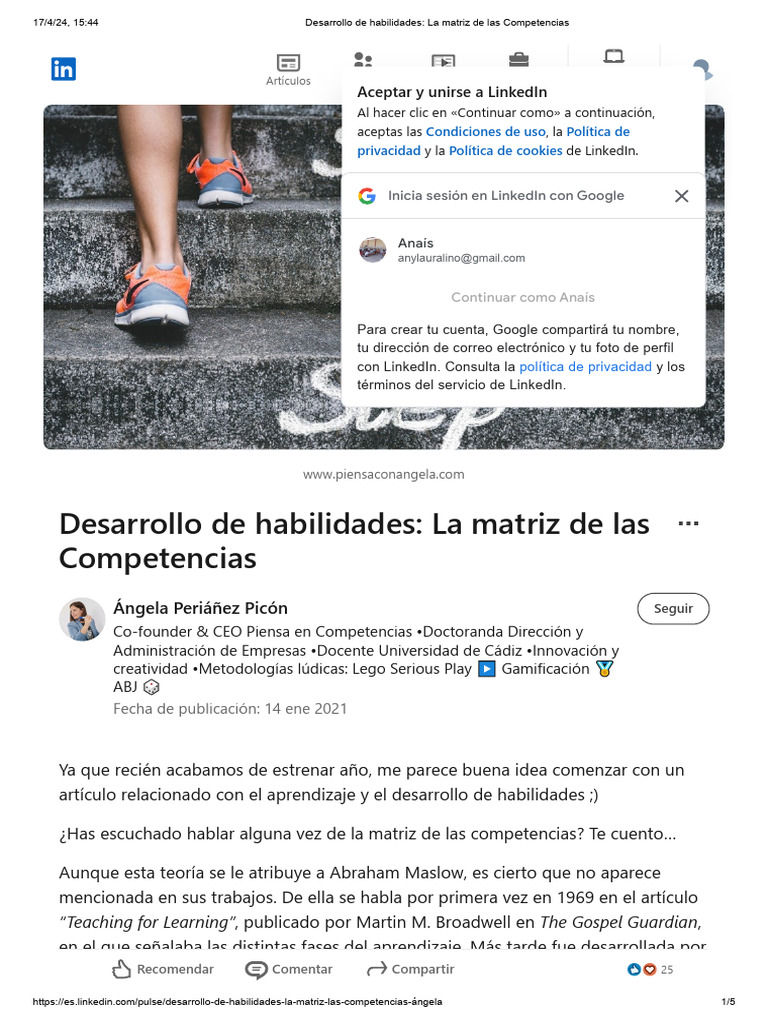 Matriz de Competencias: 4 Fases Clave | PDF | Mente inconsciente ...