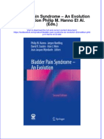 Download textbook Bladder Pain Syndrome An Evolution 2Nd Edition Philip M Hanno Et Al Eds ebook all chapter pdf 