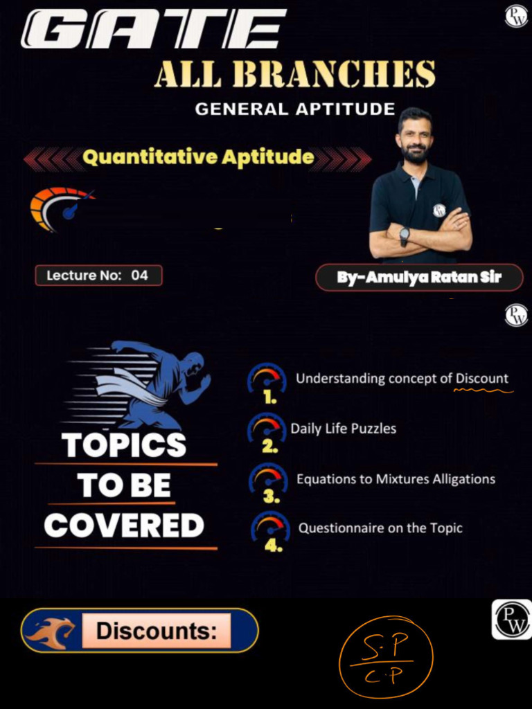 Quantitative Aptitude 04 _ Class Notes (by Amulya Ratan Sir) | PDF