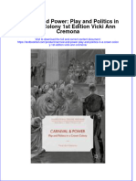 Download textbook Carnival And Power Play And Politics In A Crown Colony 1St Edition Vicki Ann Cremona ebook all chapter pdf 